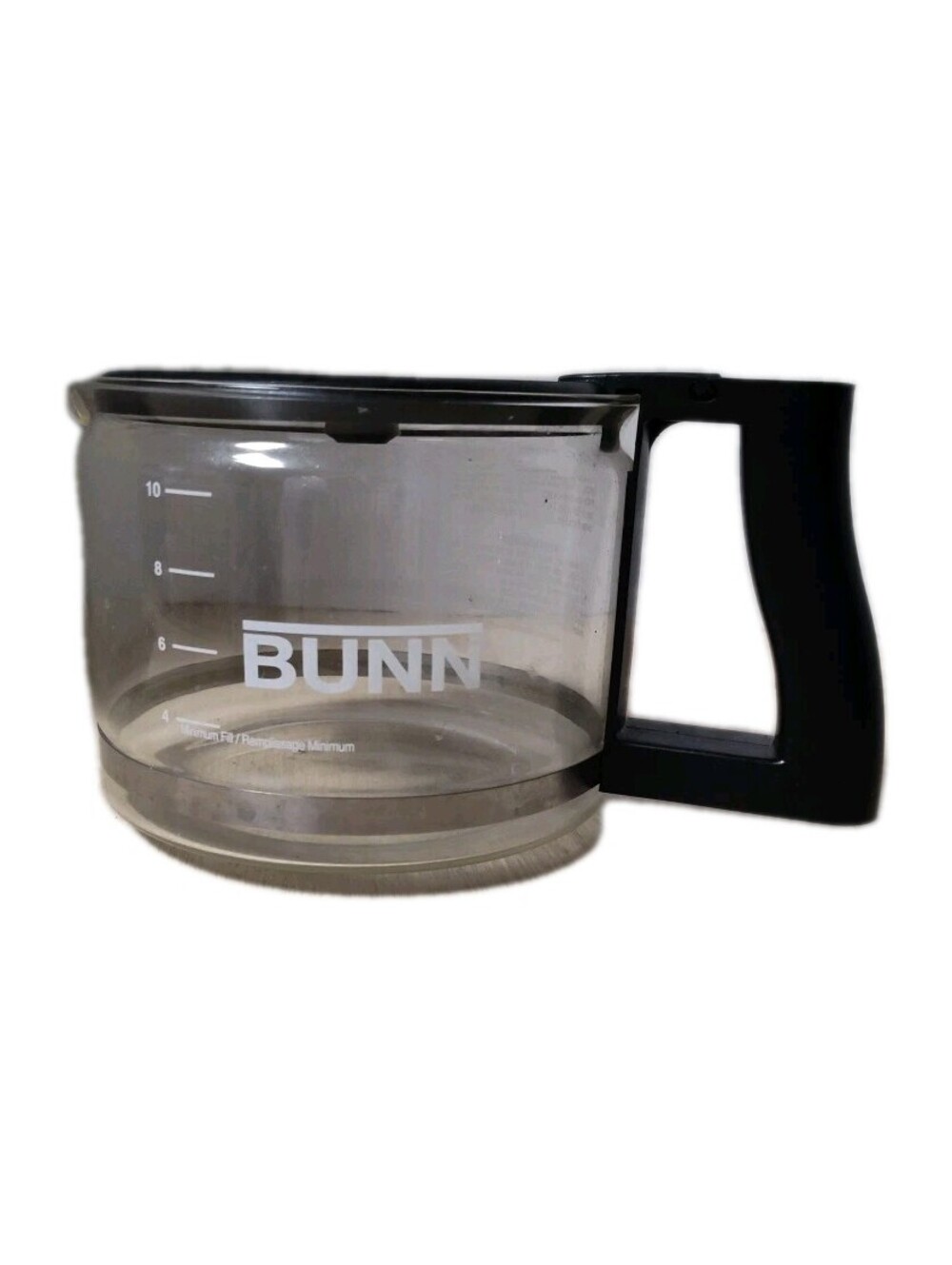 Bunn Coffee Maker 10 Cup Decanter Pot Replacement Glass Carafe Black Lid Handle
